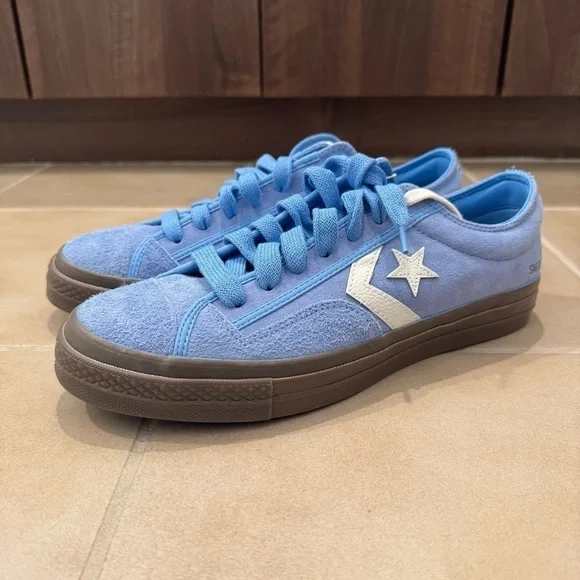 Converse Star Player 76 Suede Low 'Light Blue'sz 10.5, 11